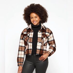 Blank NYC All The Best Shacket L NWT